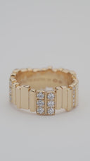 Anel GEM DIOR com Diamantes em Ouro Amarelo